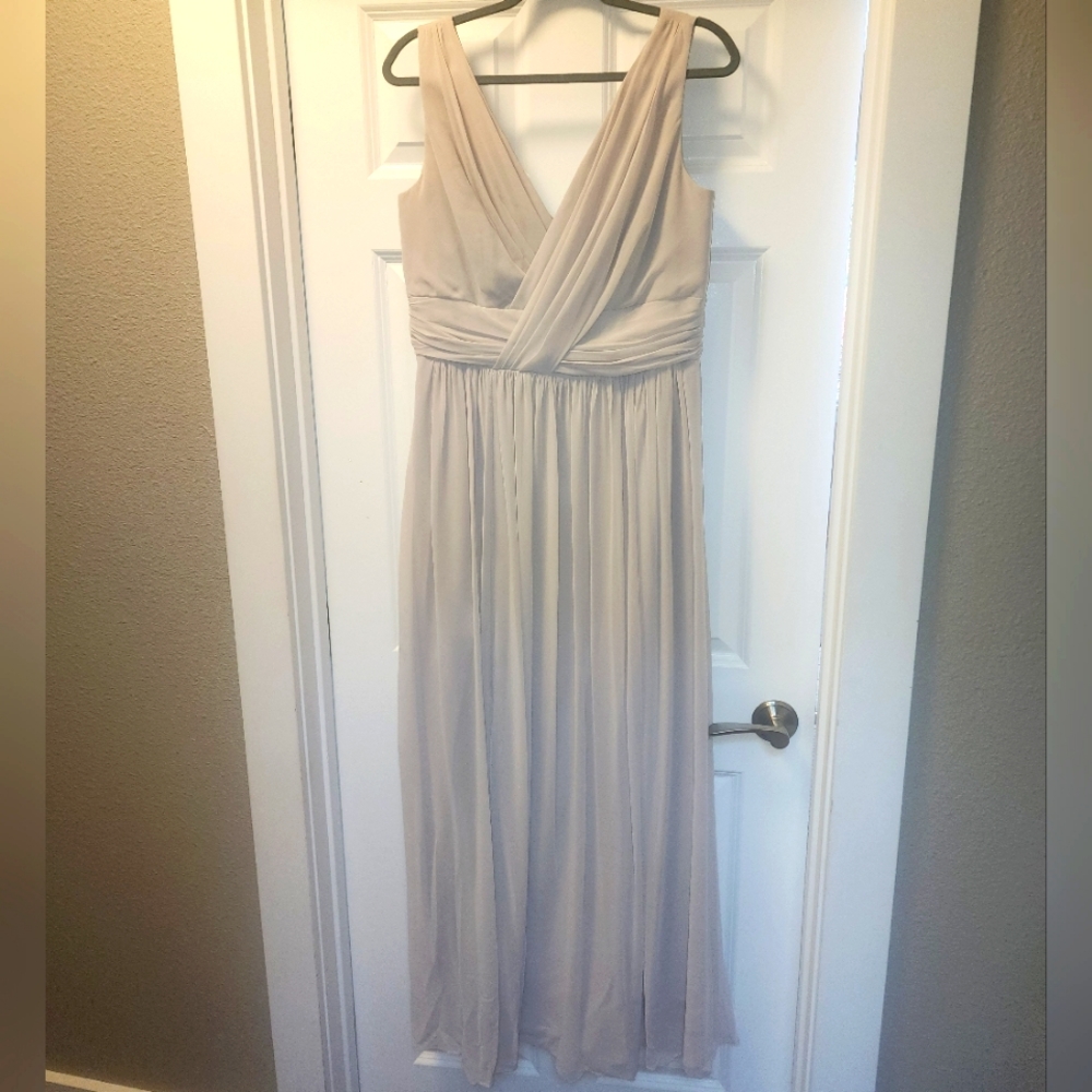 Dessy Collection Surplice Ruched Chiffon Gown Size 16